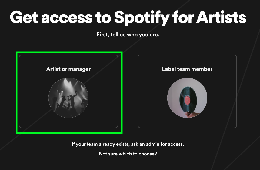 spotify for artists claim your profile